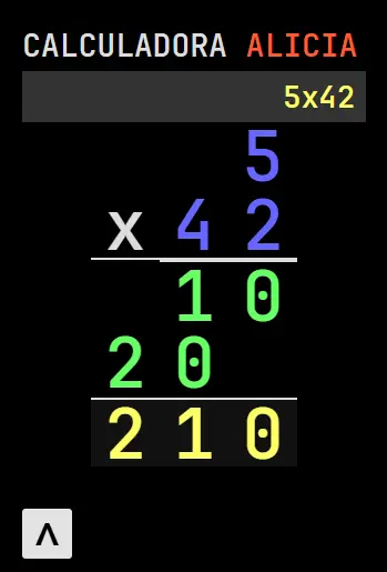 Calculadora Alicia - La herramienta inteligente de matemáticas para todos 13 Multiplicación
